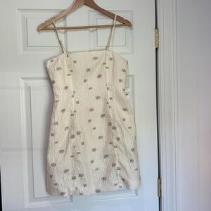 Altar'd State Cream Floral Mini Dress